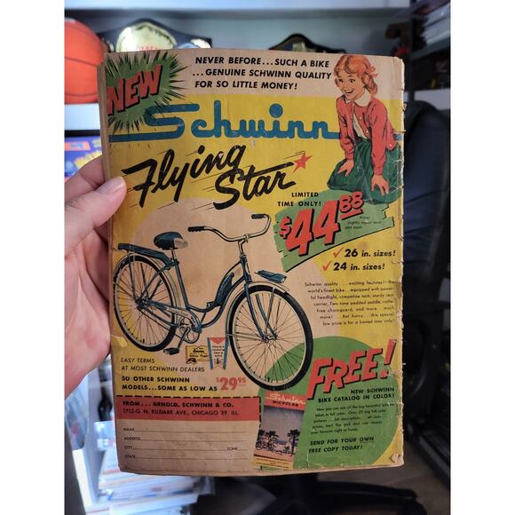 Lassie #54 (1961) Dell Comics Timmy & Lassie Photo Cover Schwinn Ad Back - Picture 3 of 3